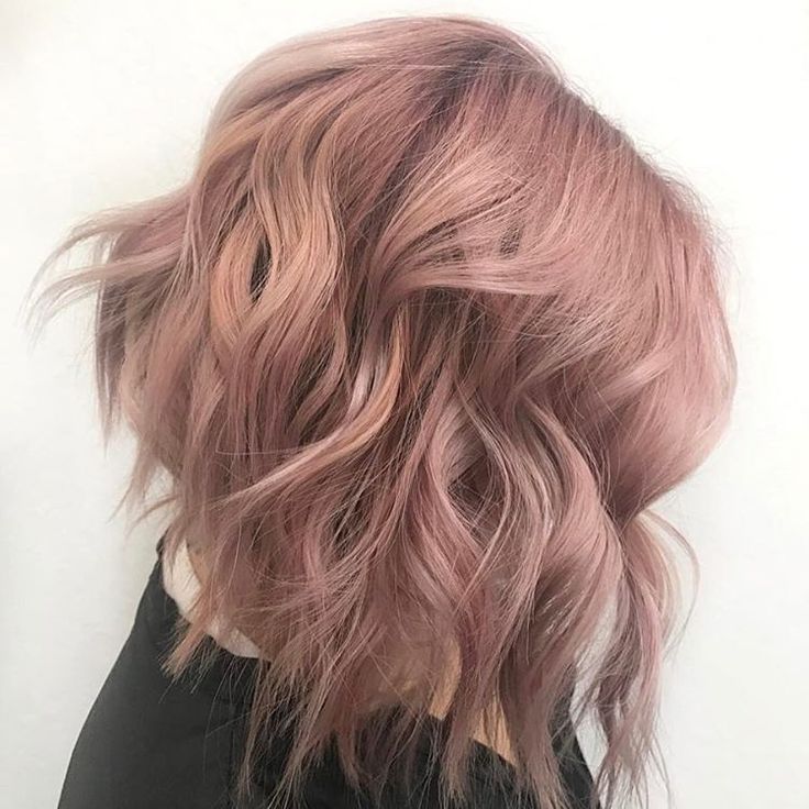 Как сделать бежево розовый цвет на волосах